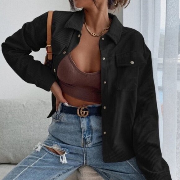 Black corduroy jacket - Picture 5 of 7